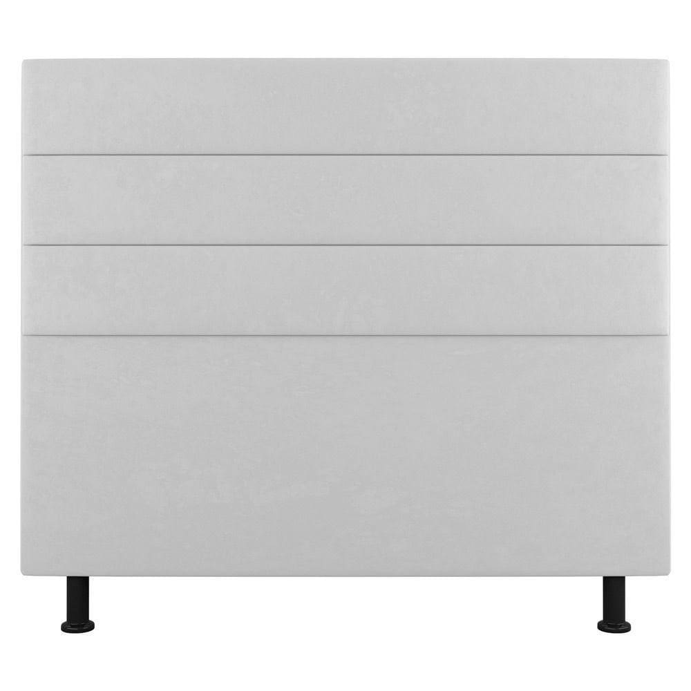 Cabeceira Cama Box Casal King Size Malik 195cm Sintético Branco - Abmaza