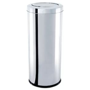 Lixeira Inox Basculante 46Cm Brinox Decorline 3032/203 Cr