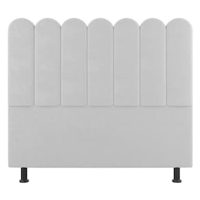 Cabeceira Cama Box Solteiro Lana 90cm Sintético Branco - Abmaza