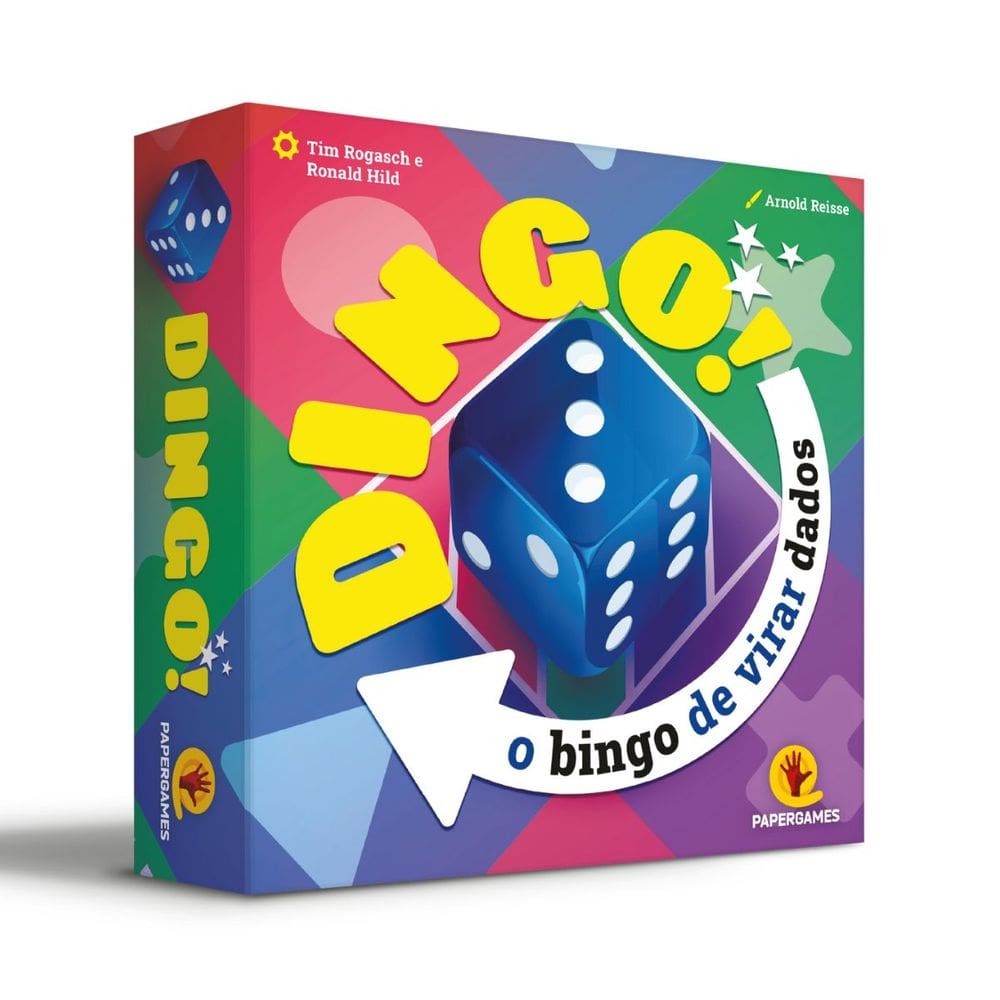 Jogo de Dados Festivo Bingo de Virar Dados Dingo! PaperGames