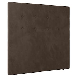 Cabeceira Cama Box Solteiro Luana 90cm Veludo Marrom - Abmaza