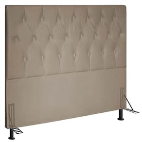 Cabeceira Queen 1,60m Estocolmo Suede - Pallazio Cor Bege
