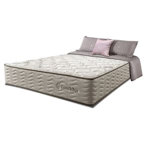Colchão Casal Molas Ensacadas Euro 138x188x32 Cama Inbox Ocean Bege