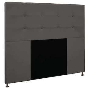 Cabeceira Casal 1,40m Zurique Suede - Pallazio Cor Grafite