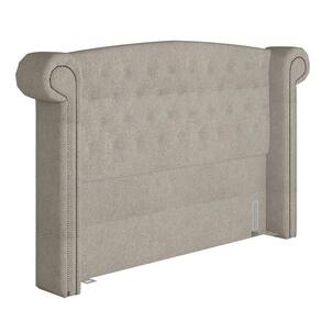 Cabeceira Cama Box King 195cm Provença P02 Bouclé Cru - Mpozenato