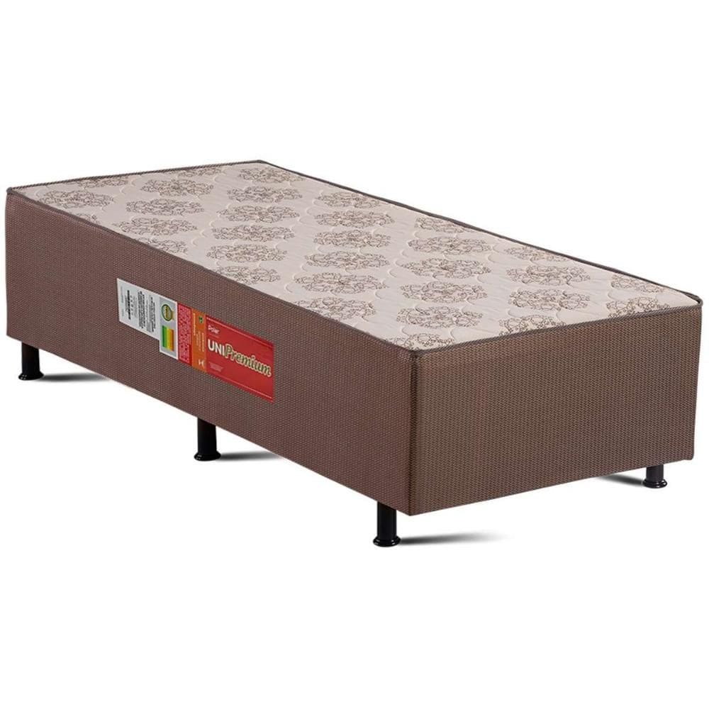 Cama Box Conjugado Solteiro: Colchão Ortopédico UniPremium Pillow Clean (88x188x40) Polar
