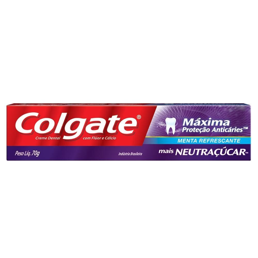 Creme Dental Colgate Máxima Proteção Anticáries mais Neutraçúcar 70g