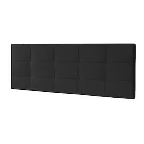 Cabeceira Painel Solteiro 0,90m Roma Suede Preto