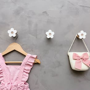 6 Ganchos de parede flor infantil decoração baby 6Flbb15c