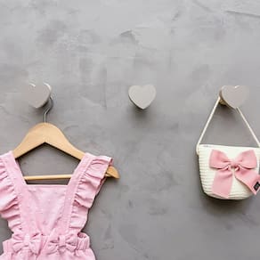 6 Ganchos de parede coração infantil decoração baby 6Cabb15c