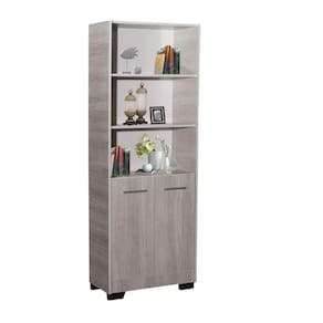 Estante Para Livros Onix Natural 4 Prateleira Com Porta