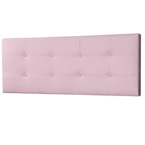 Cabeceira Painel Casal 1,40m Berlim Suede Rosa Bebê