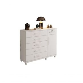 Cômoda Milão 6 Gavetas Mdp Benetil Branco