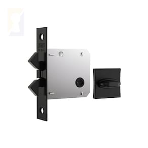 Fechadura Stam Correr/Bater Banheiro 1006s Preto