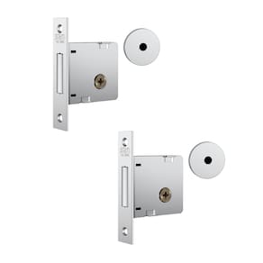 Fechadura Auxiliar Tetra 1004 Dupla Cromada Stam