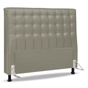 Cabeceira Cama Box Casal Queen Size Ciara 160cm Botonê Com Frame Sintético Bege