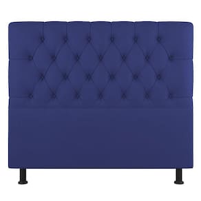 Cabeceira Cama Box Solteiro Nice 90cm Suede Azul - Abmaza