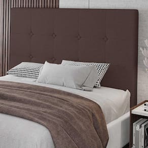 Cabeceira Cama Box Casal Queen Size Luana 160cm Sintético Marrom - Abmaza