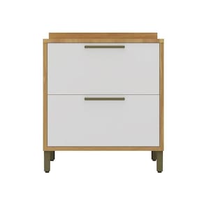 Balcão De Cozinha Com 1 Porta E 1 Gavetão E Tampo 100% Mdf Syrah Rio Doce Amendoa-branco