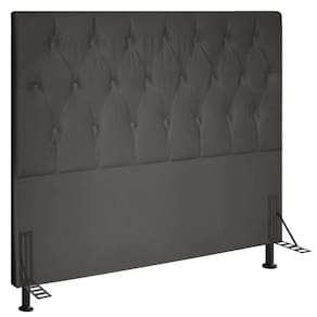 Cabeceira Queen 1,60m Estocolmo Suede - Pallazio Cor Grafite