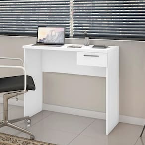 Escrivaninha 90cm 1 Gaveta Califórnia Notável Branco