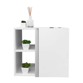 Conjunto Gabinete Para Banheiro Branco 55cm Sem Cuba Harpia