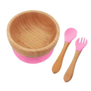 Jogo para Refeição Infantil Mimo BM23190 Bambu Rosa