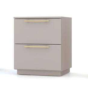 Mesa De Cabeceira Com 02 Gavetas Sevilha Fendi - Pallazio