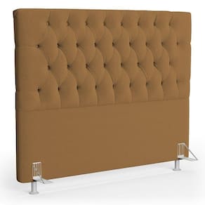 Cabeceira Casal Cama Box 140cm Cristal C16 Bouclê Mostarda