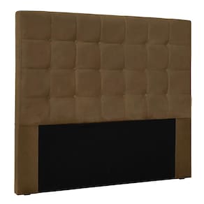 Cabeceira Solteiro 0,90m Santiago Suede - Pallazio Cor Caramelo
