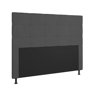 Cabeceira Stambul Para Cama Box Casal 140 Cm Suede Grafite - D`rossi
