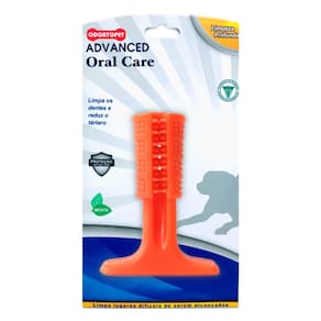 Mordedor para cachorro escova limpa os dentes Advanced Cães Oral Care Odontopet Vermelha