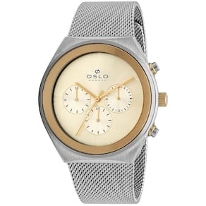 Relógio Oslo Masculino Ref: Omtsscvd0015 C1sx Slim Cronógrafo Bicolor