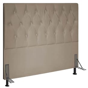 Cabeceira Casal 1,40m Estocolmo Suede - Pallazio Cor Bege