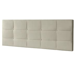Cabeceira Painel Casal 1,40m Roma Suede Bege