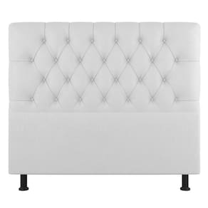 Cabeceira Cama Box Casal Queen Size Nice 160cm Sintético Branco - Abmaza