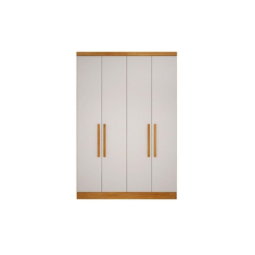 Guarda Roupa Modulado Rizon c/ 4 Portas e 3 Gavetas cor Freijo Cumaru c/ Fendi - Novo Horizonte
