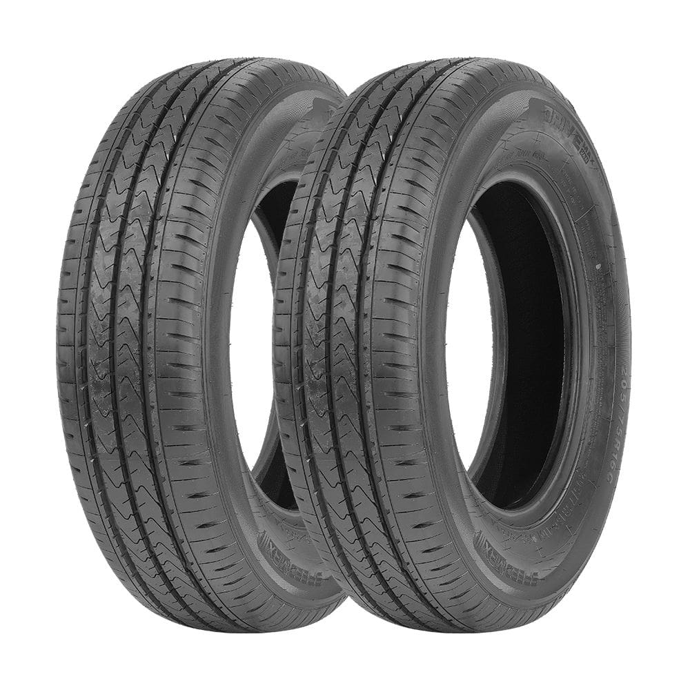 Jogo 2 Pneus Speedmax Aro 16 Drivemax Van V10 205/75R16C 110/108S 8 Lonas