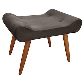 Puff Decorativo Lara Sued Speciale Home Castor