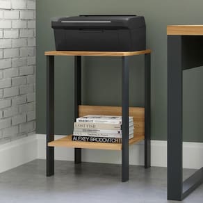 Mesa De Apoio Lateral Industrial Freijó Preto Pradel