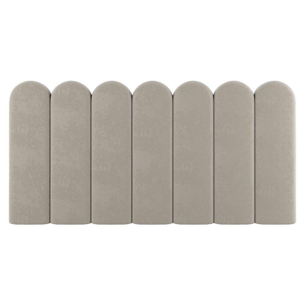 Painel Cabeceira Cama Box Solteiro Lana 90cm Linho Bege - Abmaza