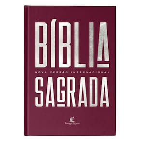 Bíblia NVI, Capa Dura, Vinho, Econômica, Pedra Angular