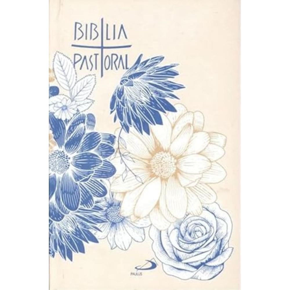 Bíblia pastoral flor azul