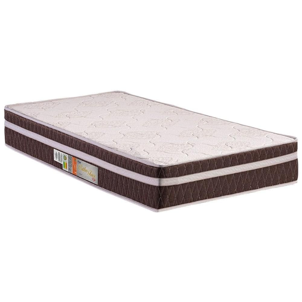Colchão Solteiro Ortopédico D28 / EP Anatômico Orthoface Vip Euro Pillow Brown (88x188x25) - Polar