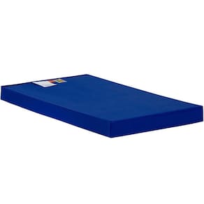 Colchão Solteiro Espuma D23 Hospitalar Impermeável Cristal Napa Azul (88x178x12) - Polar