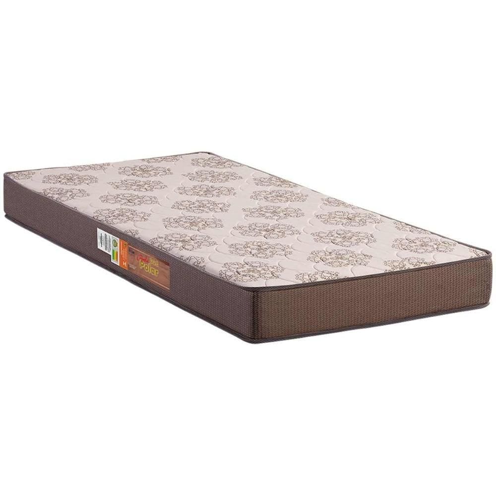 Colchão Solteiro Espuma D28 Pérola Grey (88x188x20) - Polar