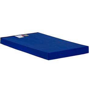 Colchão Solteiro Espuma D33 Hospitalar Impermeável Cristal Napa Azul (88x178x12) - Polar