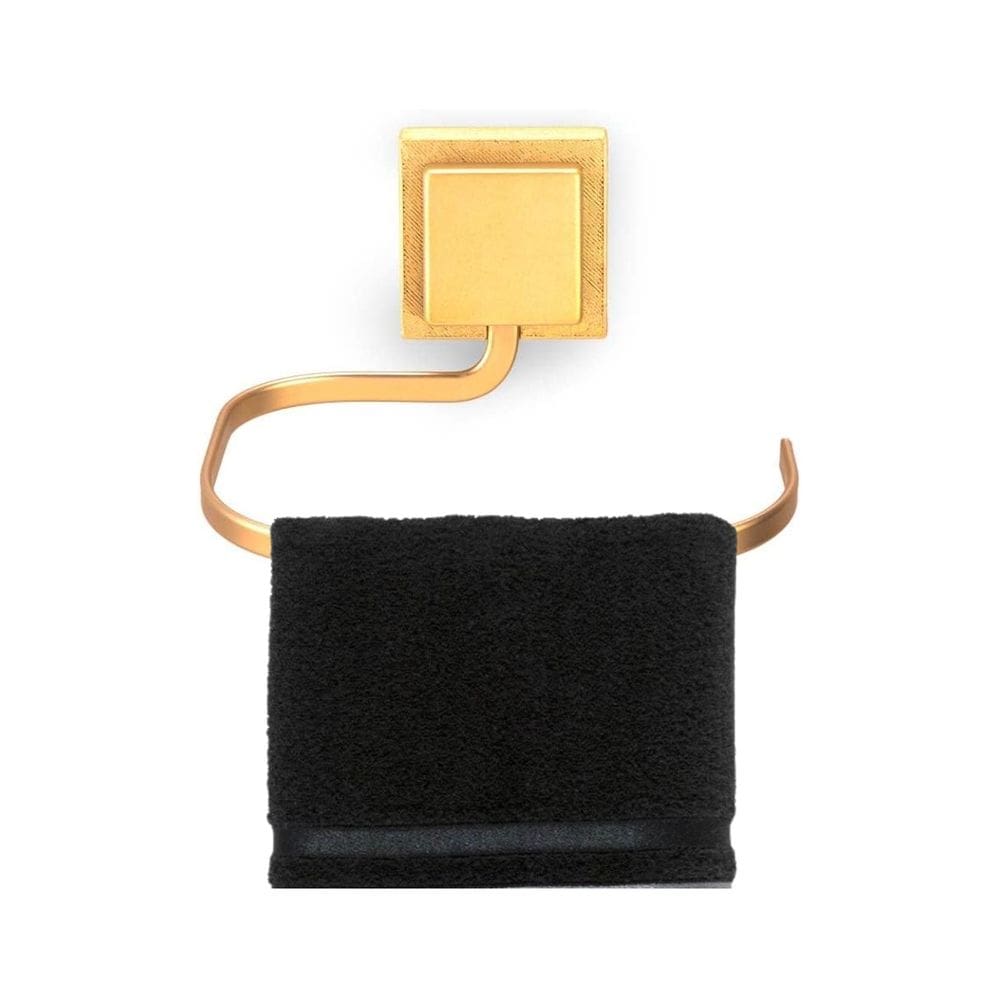 Porta Toalha de Rosto Adesivo Dupla Face 3M Dourado Fosco - 3245 Arthi
