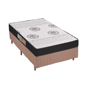 Cama Box Solteiro: Colchão Ortopédico Polar D28/EP Anatômico Orthoface + Base CRC Rústico Clean(88x188)