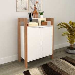 Armário Multiuso com 2 Portas 65x90cm Branco Tecno Mobili